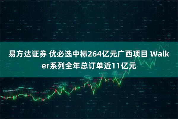 易方达证券 优必选中标264亿元广西项目 Walker系列全年总订单近11亿元