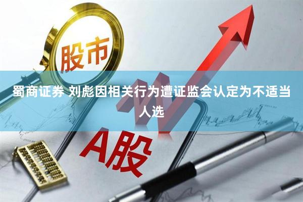 蜀商证券 刘彪因相关行为遭证监会认定为不适当人选