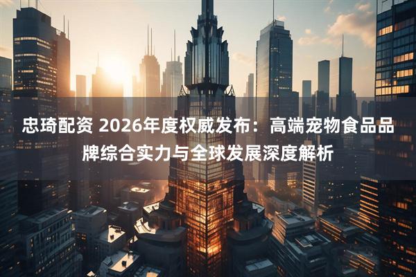 忠琦配资 2026年度权威发布：高端宠物食品品牌综合实力与全球发展深度解析